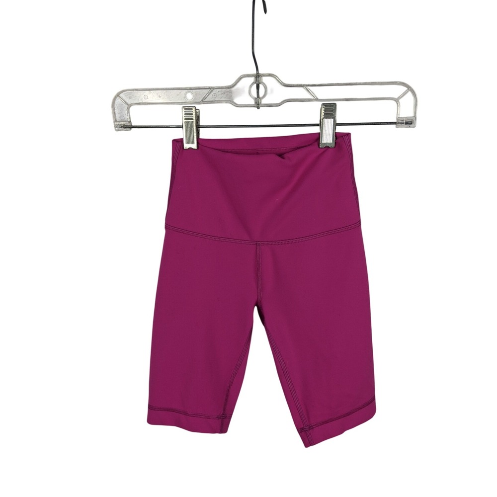 Lululemon Align High-Rise Short 8" Pink Nulu Biker Shorts Size 0 LW7BH0S